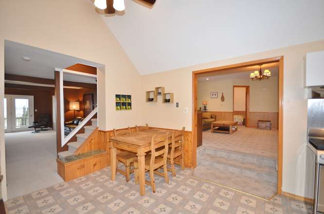 Kitchen Eating Area with view of Family Room and Dining Room